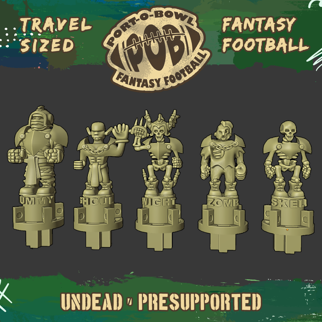 Port-O-Bowl: Travel-sized Fantasy Football Undead Team
